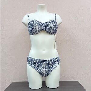 Heidi Klein Monochrome Snakeskin Bikini